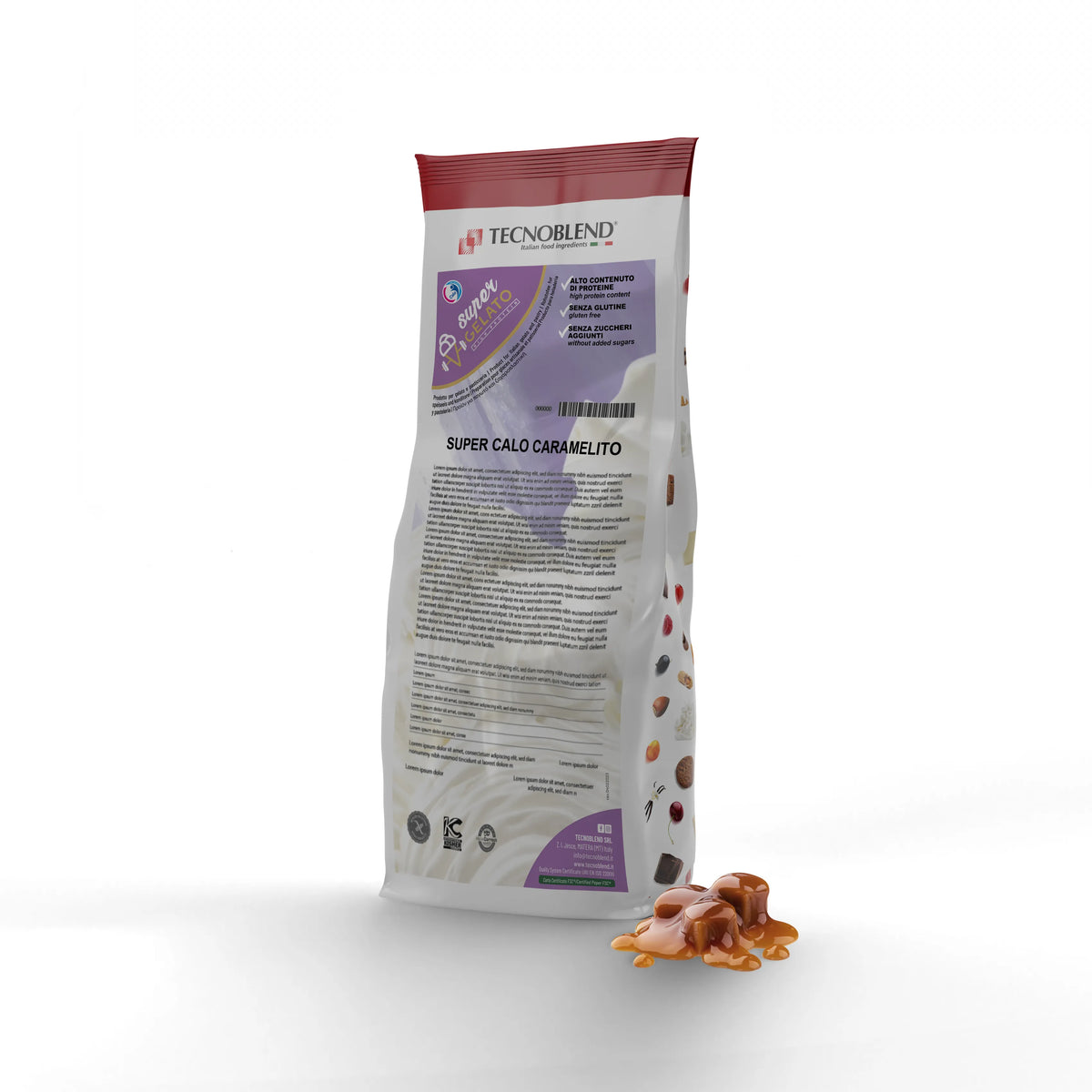 1.5 kg Salted Caramel Ice Cream Mix, High in Protein and No Added Sugars