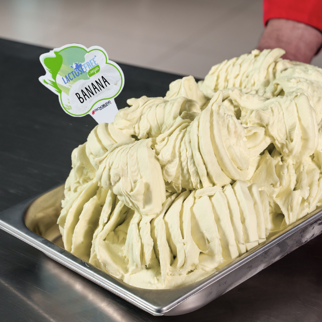 Lactose-Free Banana Ice Cream Mix, for Vegans