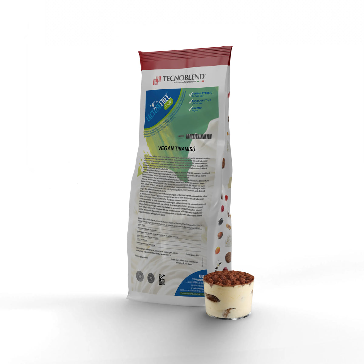 Lactose-Free Tiramisu Ice Cream Mix for Vegans