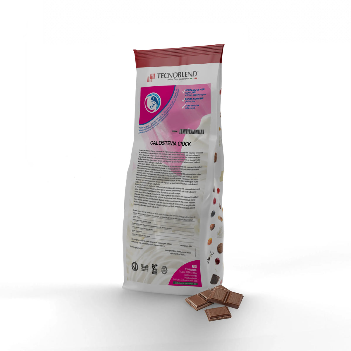 1.5 kg Milk Chocolate Ice Cream Mix, No Added Sugar - CALOSTEVIA CIOCK