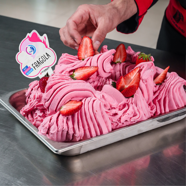1.25 kg Strawberry Ice Cream Mix, No Added Sugar - CALOSTEVIA STRAWBERRY