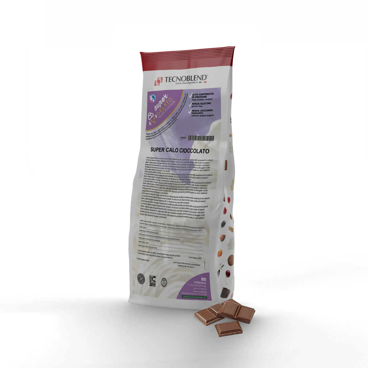 1.5 kg High protein chocolate ice cream mix with no added sugars