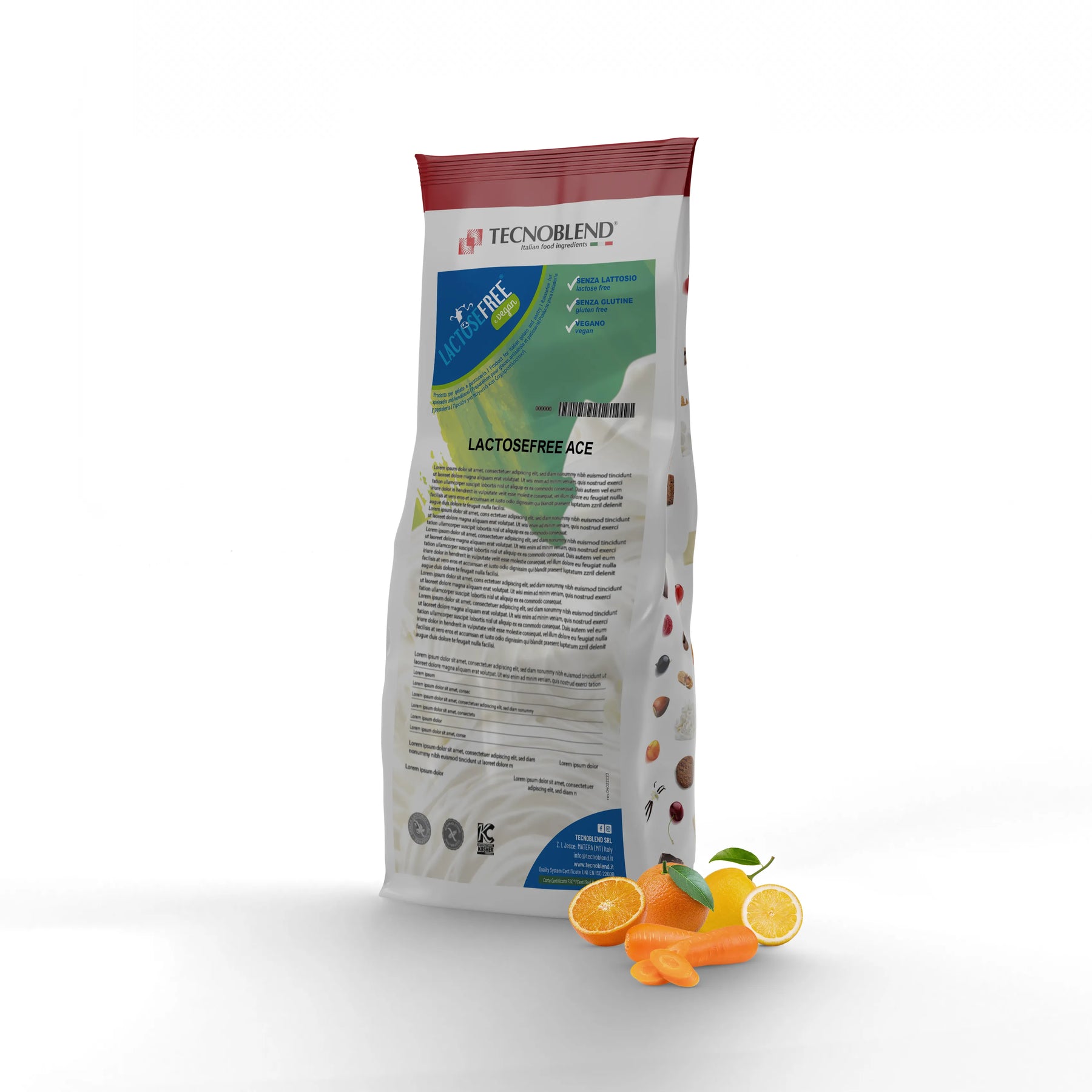 1.25 kg Lactose-free ACE Ice Cream Mix, suitable for vegans