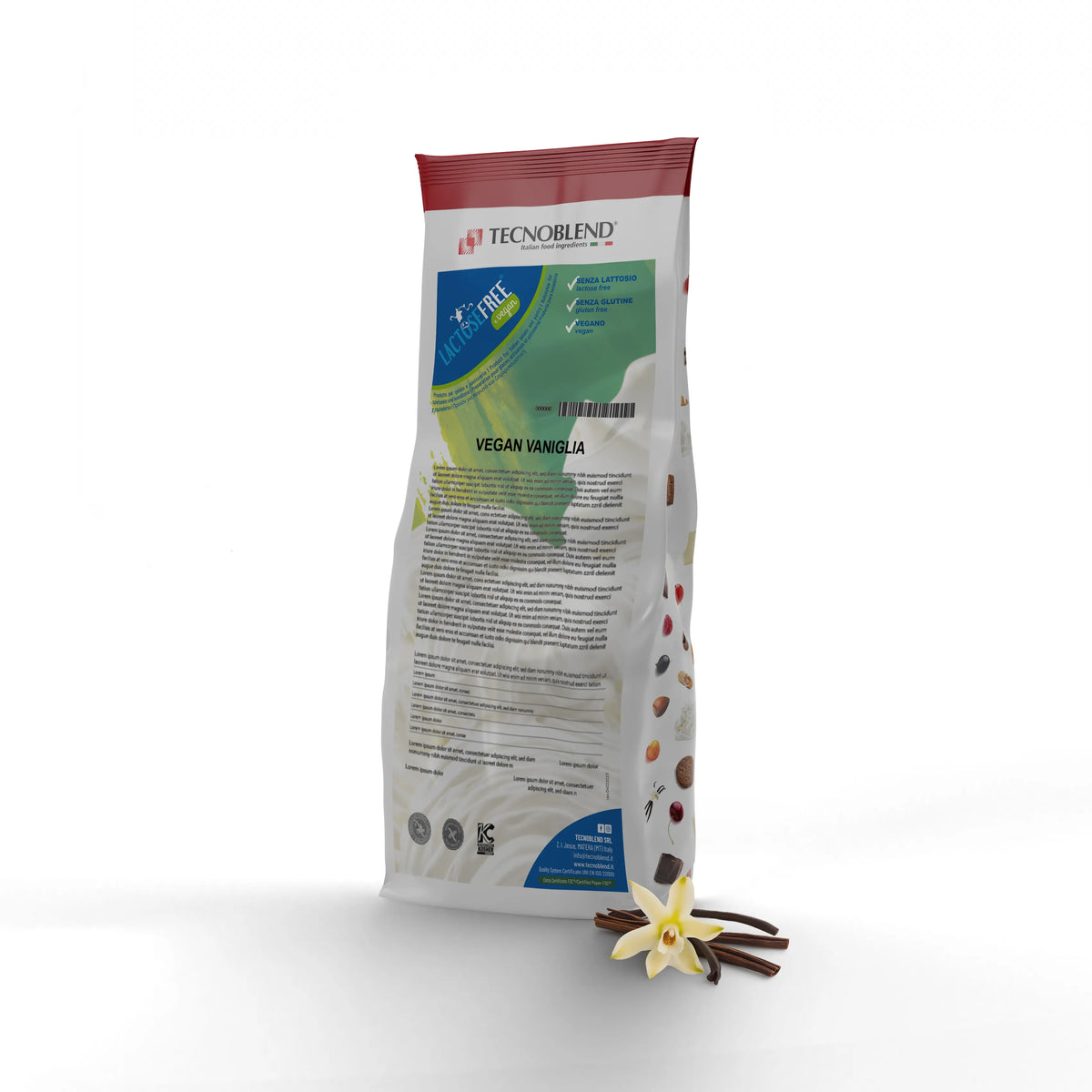 Lactose-Free Vanilla Ice Cream Mix, for Vegans