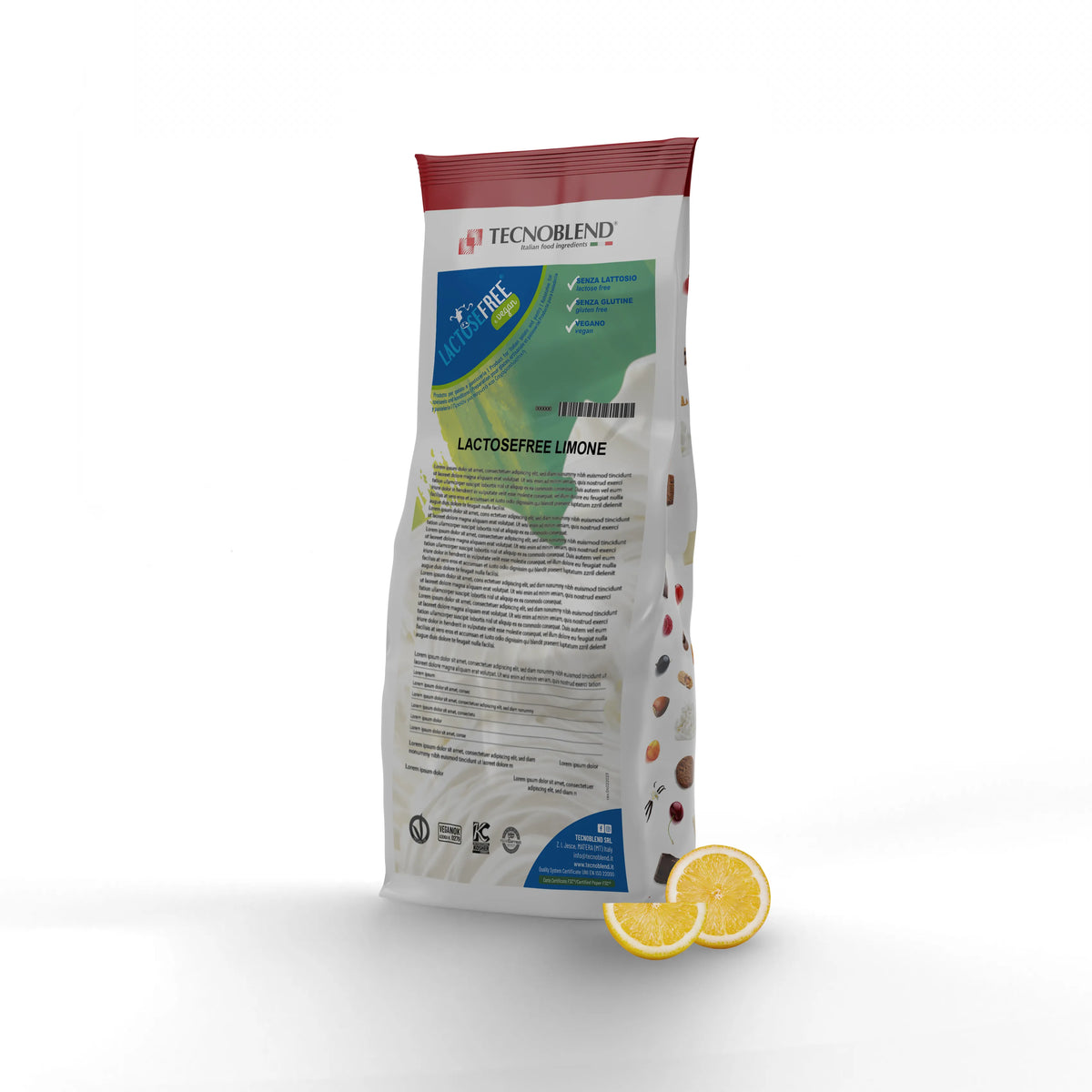 1.25 kg Lemon Ice Cream Mix, lactose-free, vegan