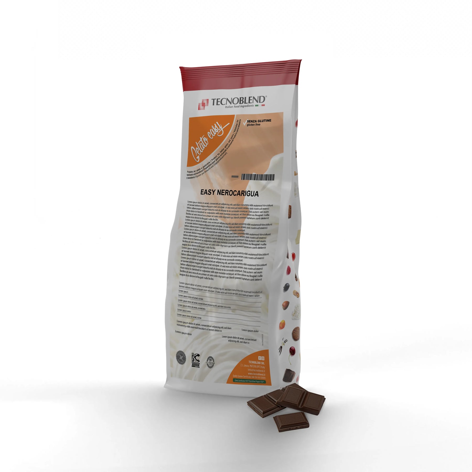 1.8 kg Dark Chocolate Ice Cream Mix with Pieces