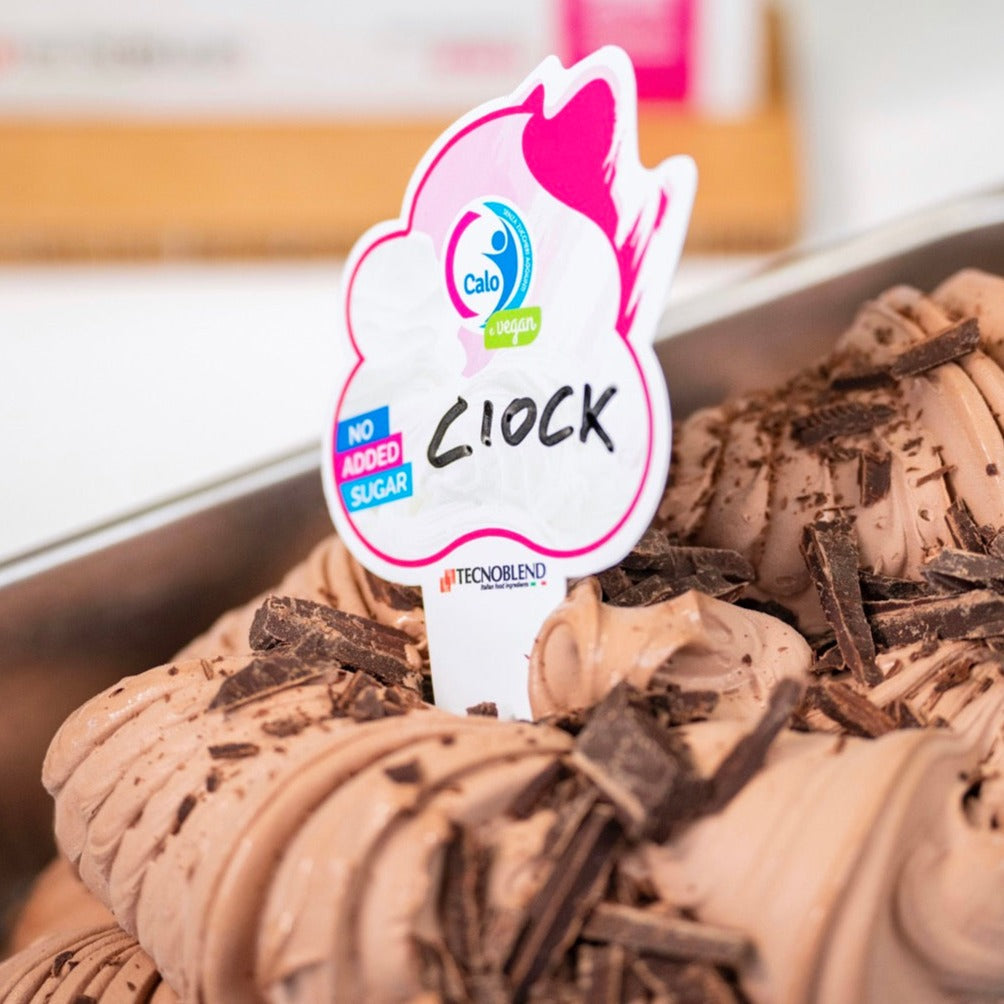 1.5 kg Lactose-Free, Vegan, and Sugar-Free Chocolate Ice Cream Mix - CALO VEGAN CIOCK